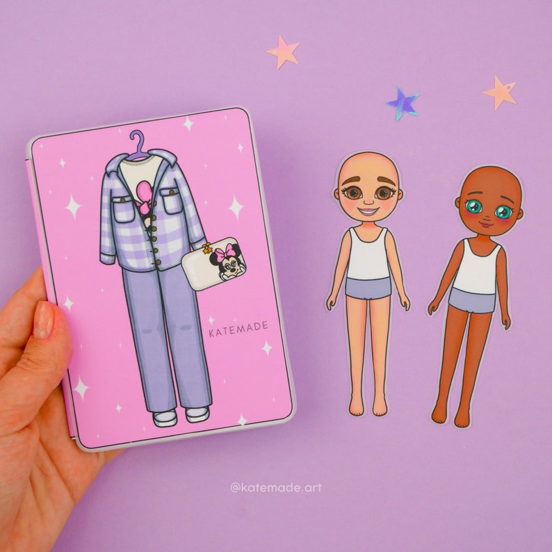 Cute Pink Clothes For Paper Dolls Printable DIY Activities for Kids image 2