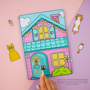 Printable Dollhouse Busy Book & Activities for Kids PDF 画像 2