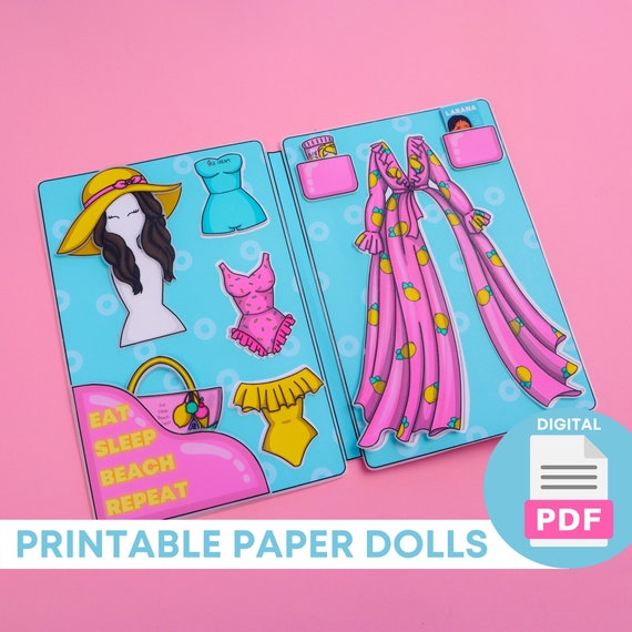 Printable Dollhouse Girls Activity Book Mermaid Printable -  Portugal