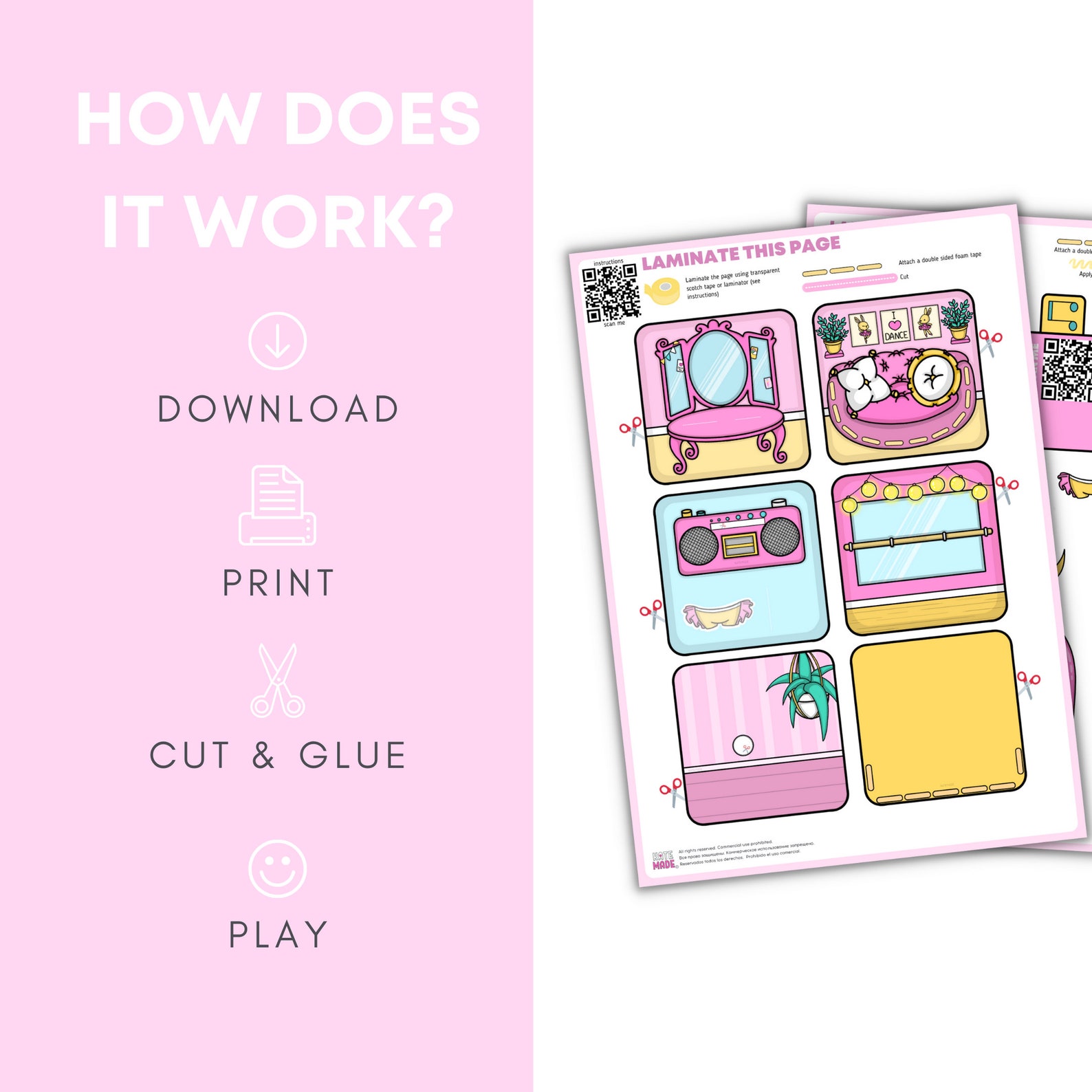 Printable DIY Project for Kids Activities for Toddlers Busy - Etsy