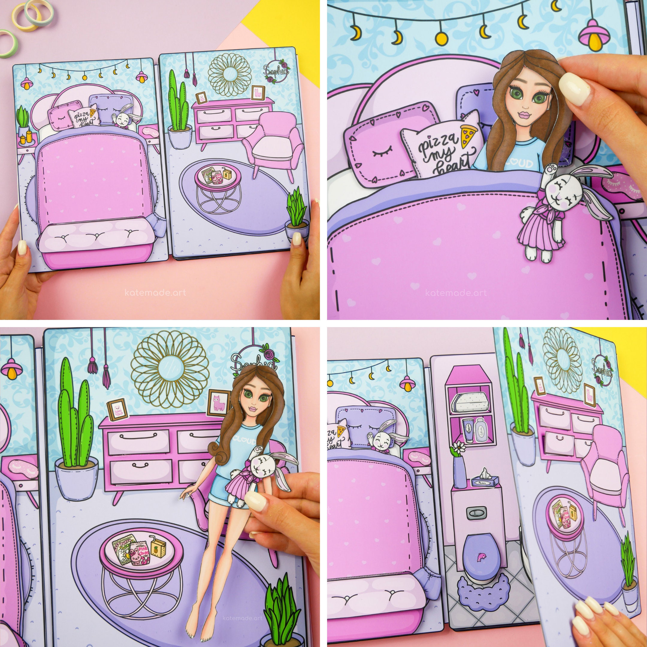 Printable Dollhouse Busy Book Activities For Kids Pdf