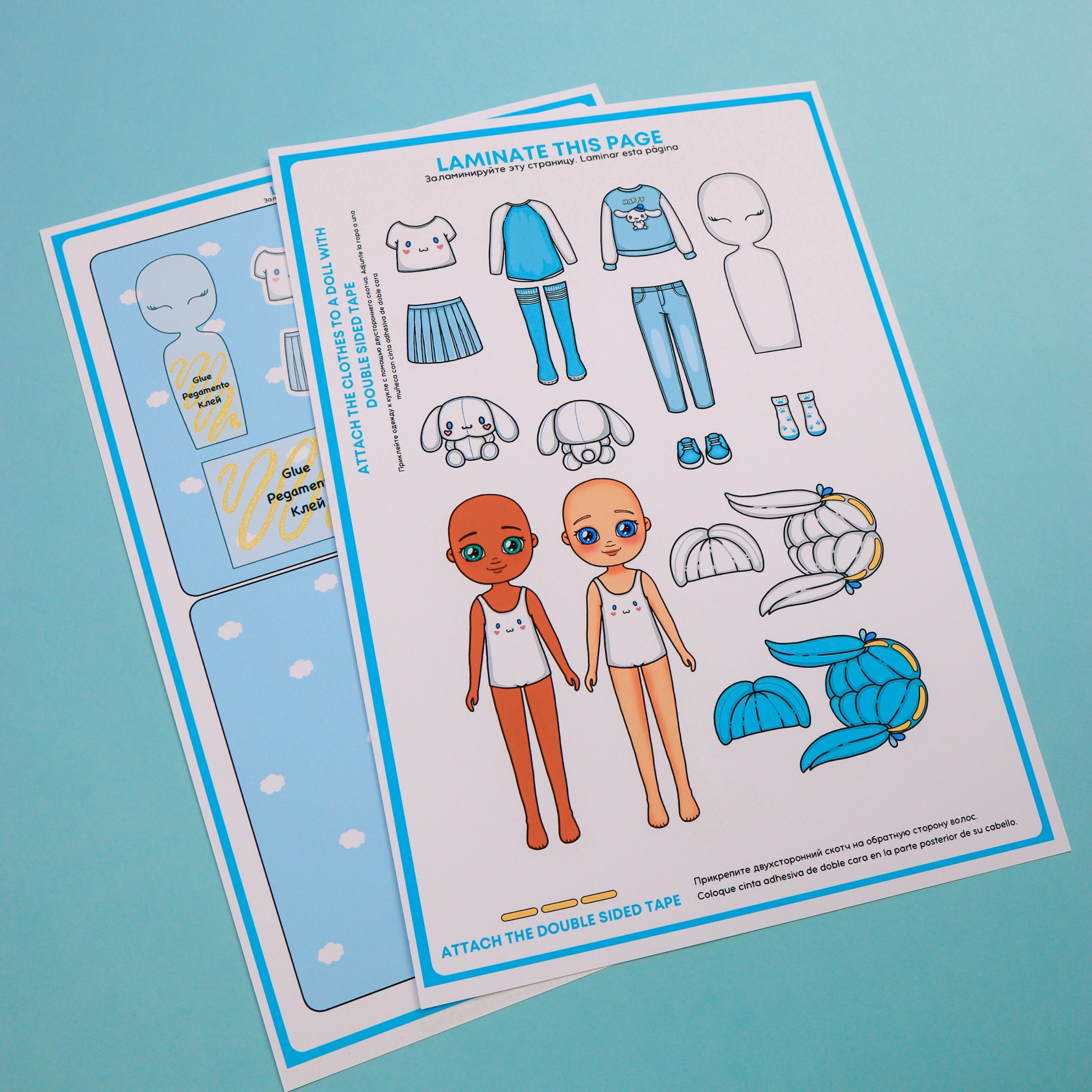 Clothes For Paper Dolls Printable DIY Activities Girls Etsy Hong Kong