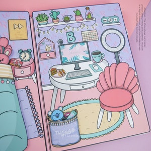 Printable Paper Dollhouse and Paper Dolls Busy Book & Activities for Kids image 3