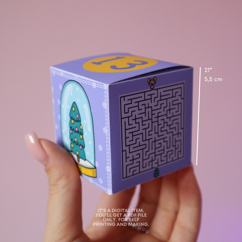 Printable Advent Calendar for Kids Instant Download DIY - Etsy