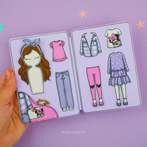 Cute Pink Clothes For Paper Dolls Printable DIY Activities for Kids image 3