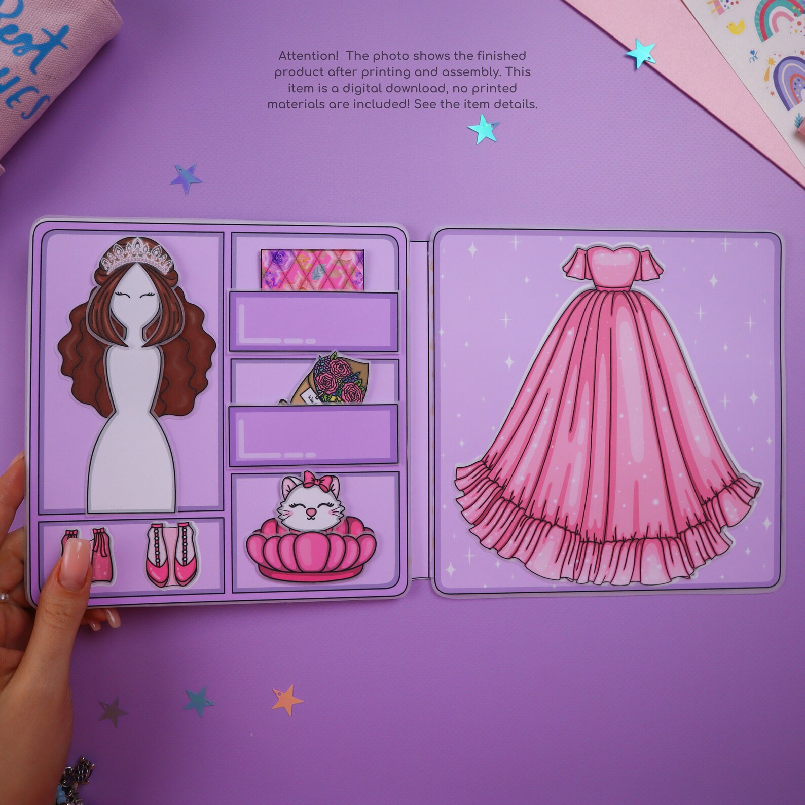 Printable Paper Dolls Dress up Kit Preschool Games Toddler Etsy