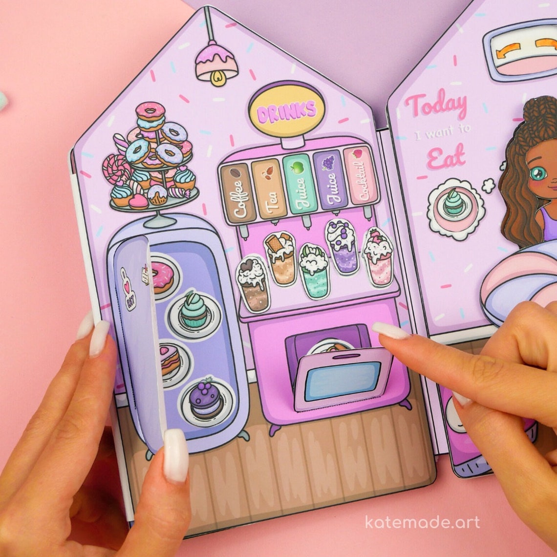 Printable Paper Dollhouse Candy House Busy Book &amp; Activities - Etsy