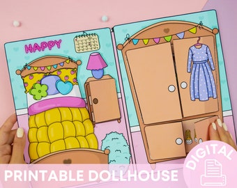 Printable Dollhouse Busy Book & Activities for Kids PDF