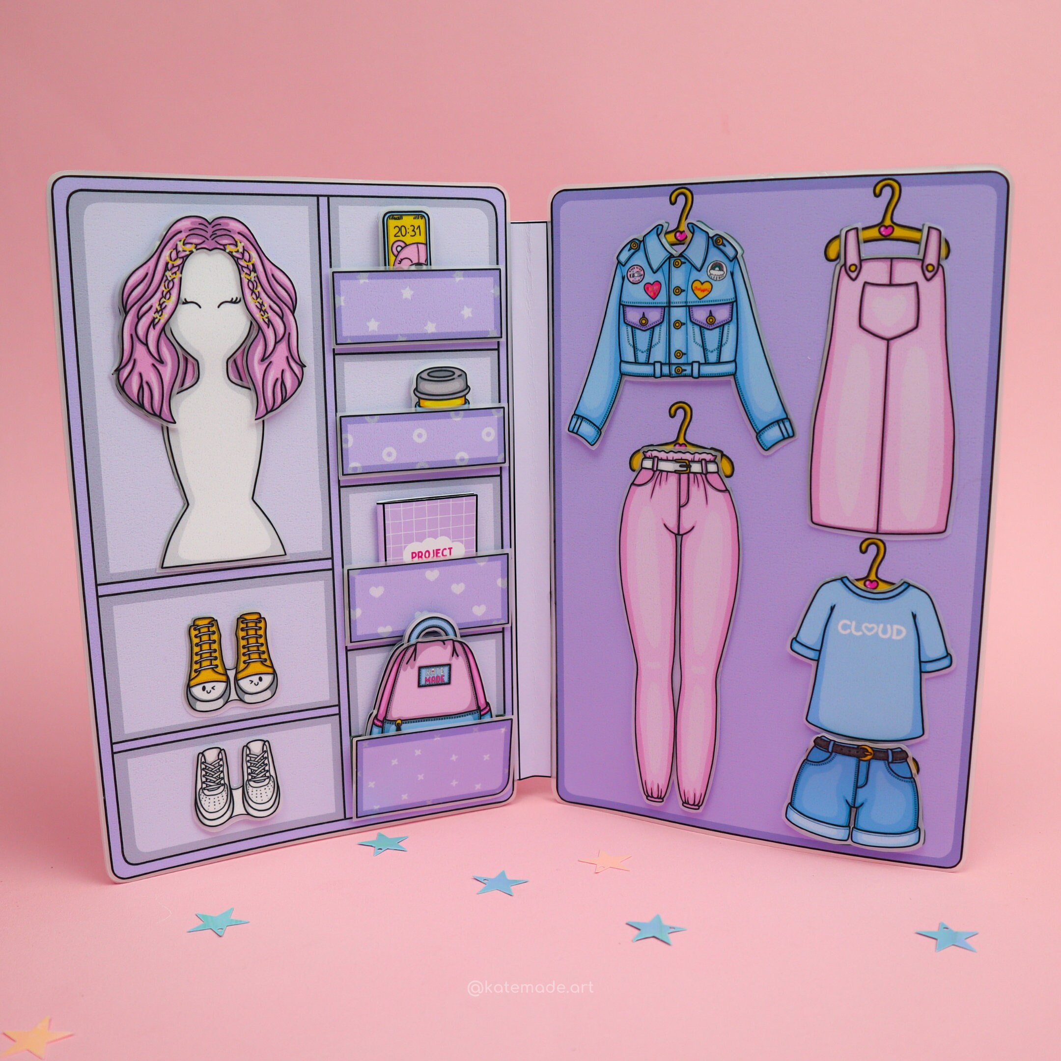 Paper Doll Printables DIY Kits for Kids Dress up Doll Etsy Hong Kong