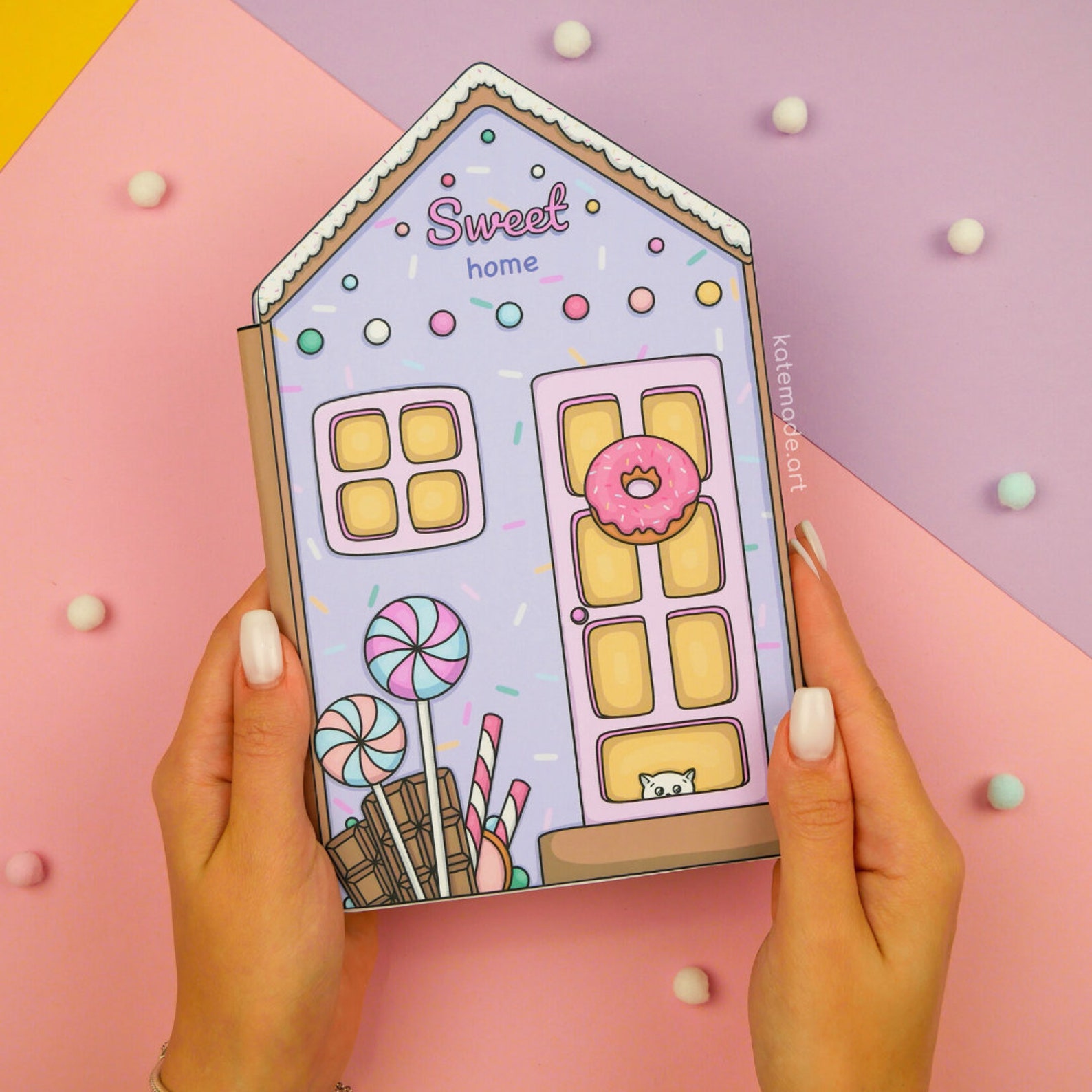 Printable Paper Dollhouse Candy House Busy Book & Activities - Etsy
