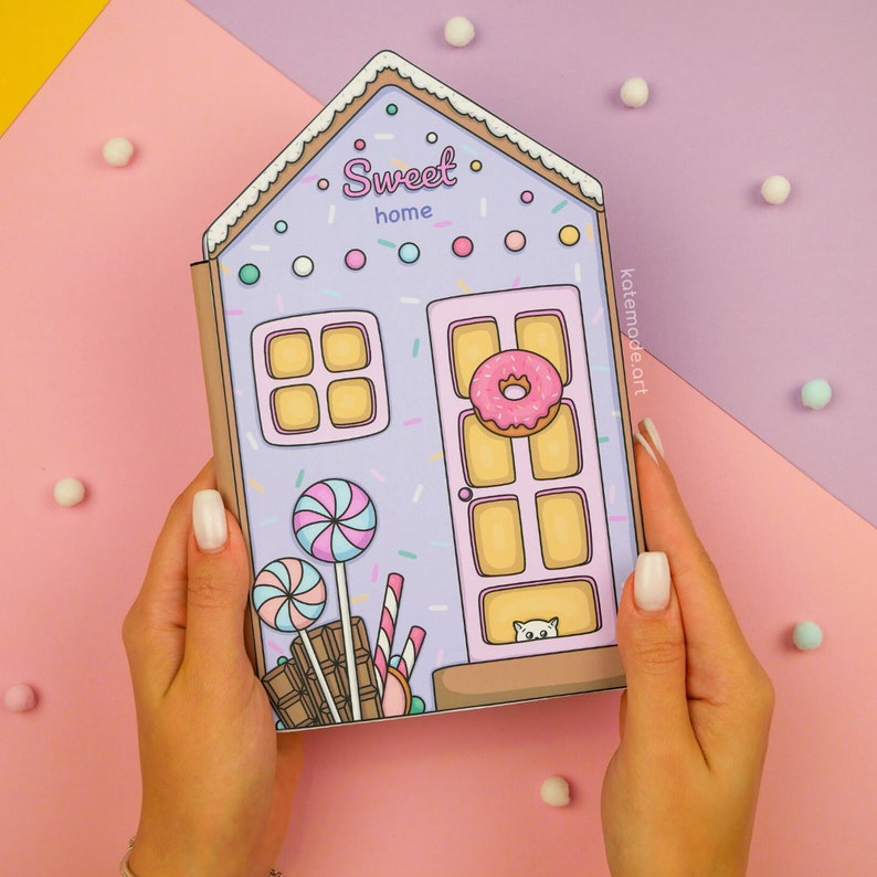 Printable Paper Dollhouse Candy House Busy Book &amp; Activities - Etsy