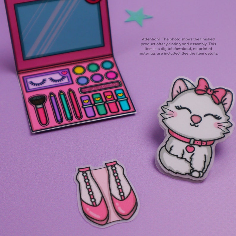 Printable Paper Dolls Dress up Kit Preschool Games Toddler Etsy