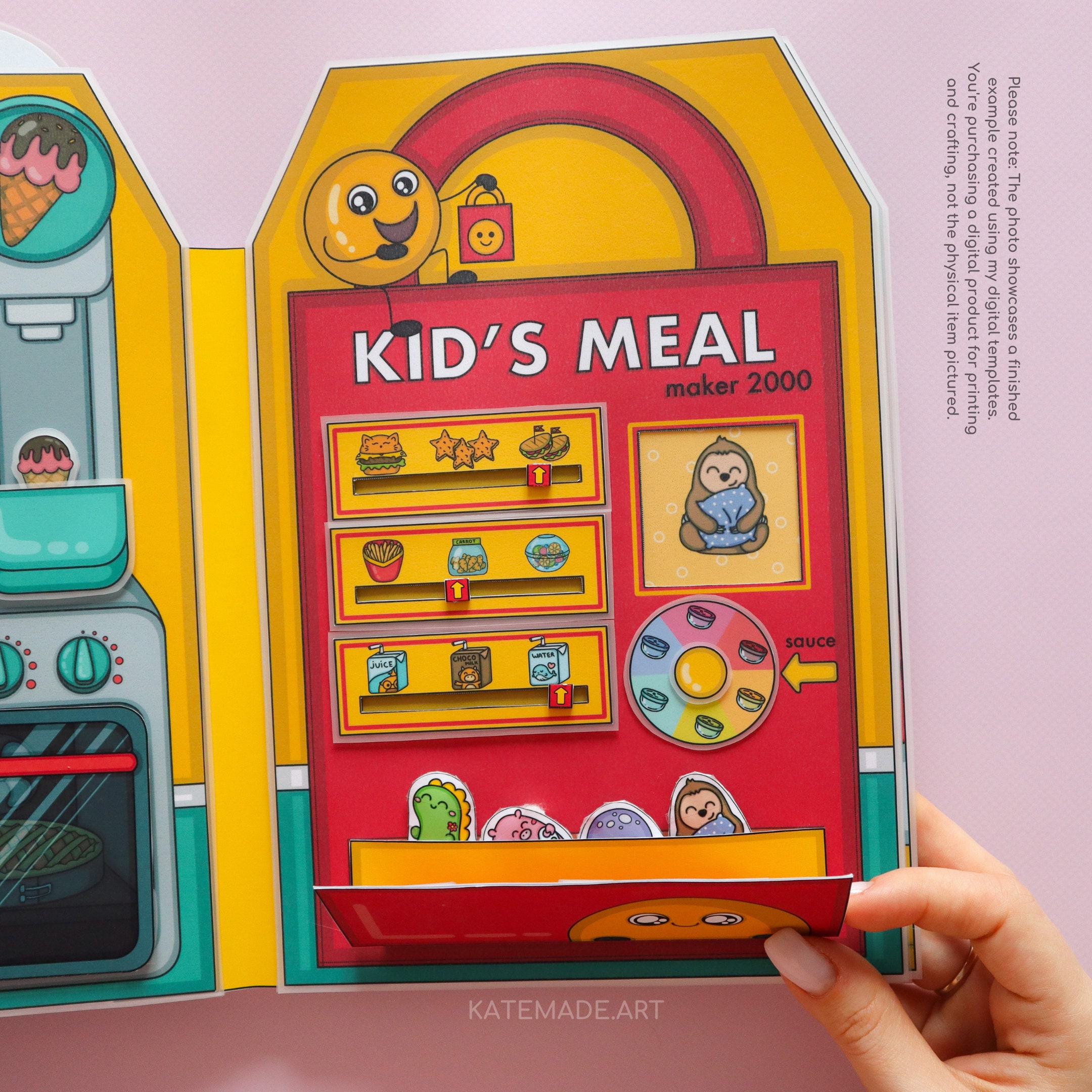 Printable DIY Project make Your Own Fast Foods Restaurant, Kids