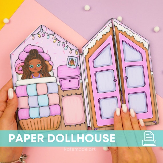 Printable Paper Dollhouse Candy House Busy Book &amp; Activities - Etsy