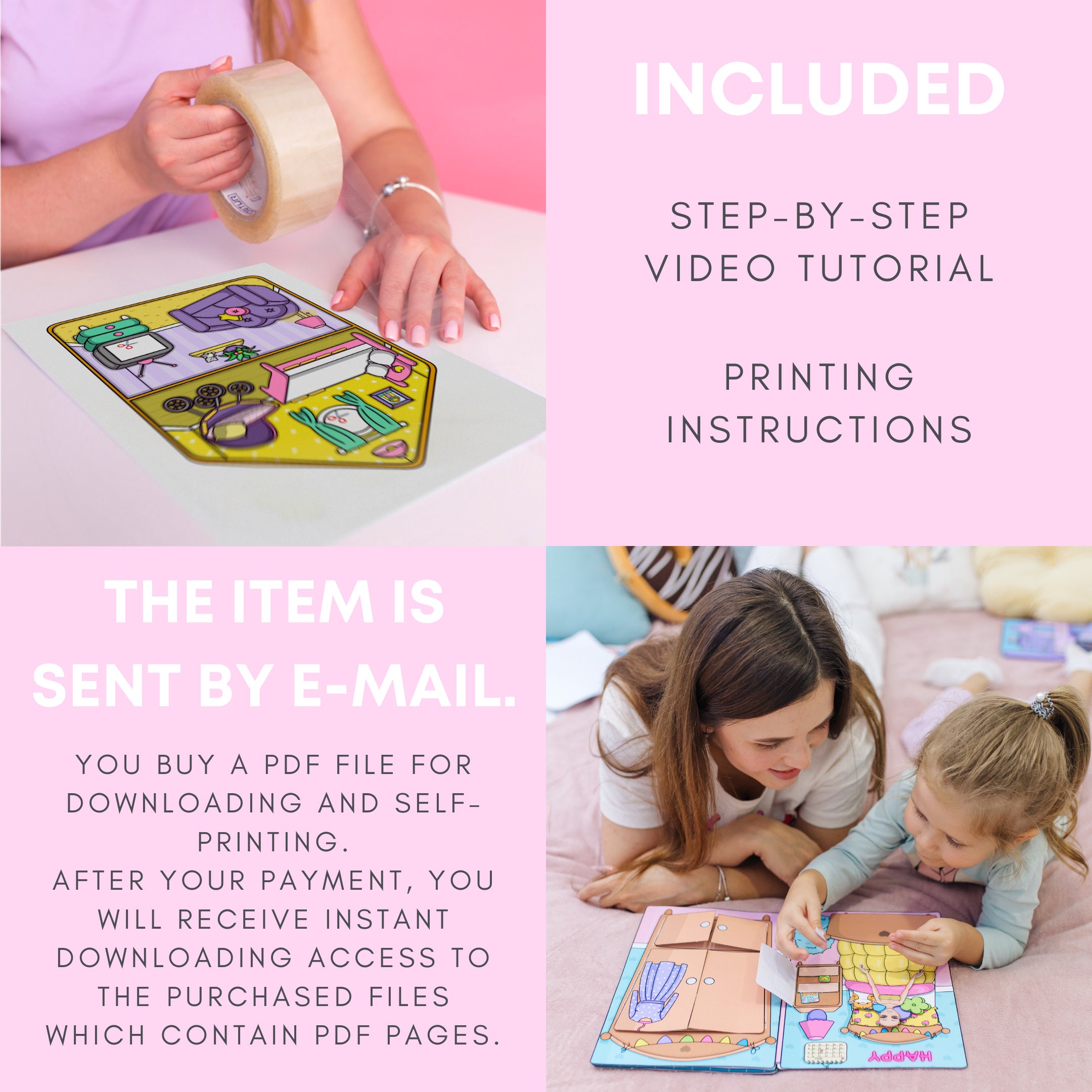 Printable DIY Project for Kids Activities for Toddlers Busy - Etsy