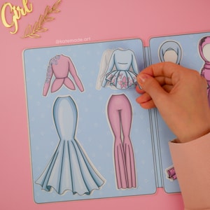 Paper Doll with clothes Printable DIY Activities for Kids image 4