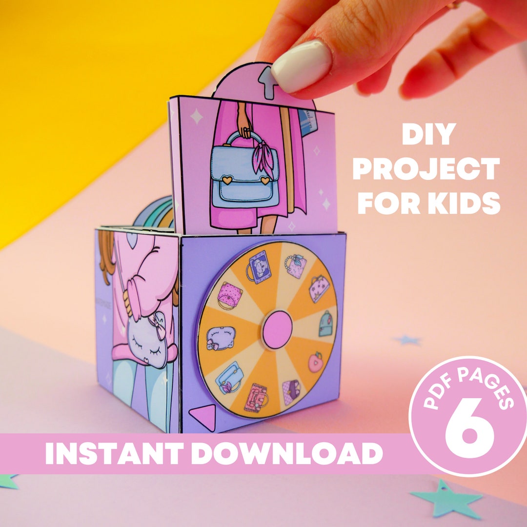 DIY Project for Kids Printable Templates Miniature Bags Paper - Etsy ...