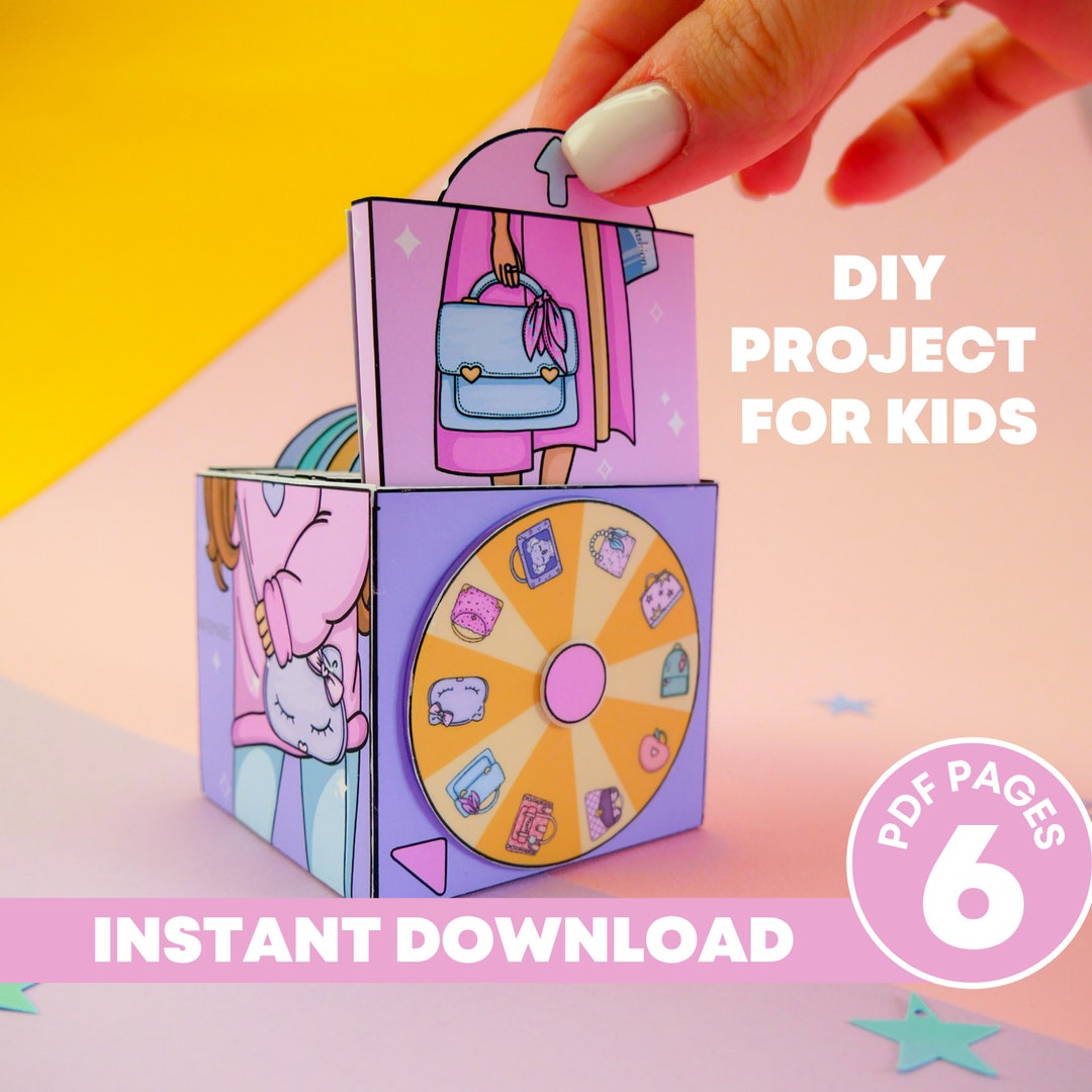 DIY Project for Kids Printable Templates Miniature Bags Paper picture