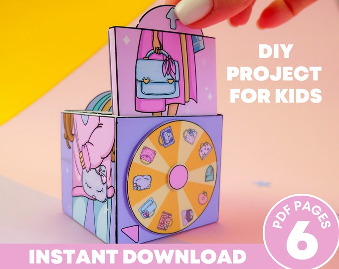 DIY Project for Kids Printable Templates Miniature Bags, Paper Dolls ...