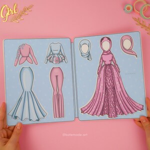 Paper Doll with clothes Printable DIY Activities for Kids image 3