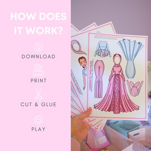 Paper Doll with clothes Printable DIY Activities for Kids image 8