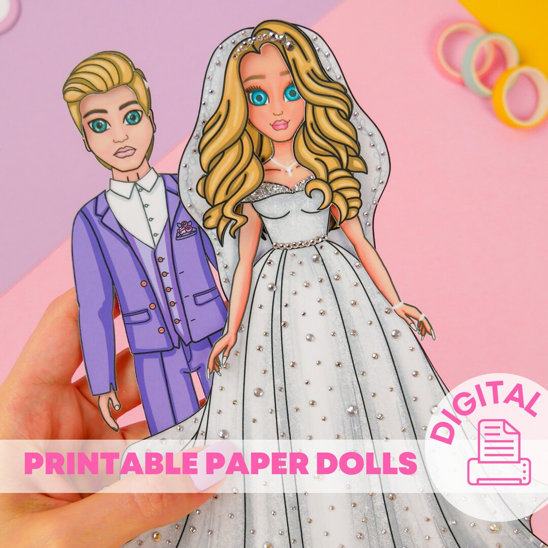 Paper Doll Printables DIY Kits For Kids Dress Up Doll Canada 