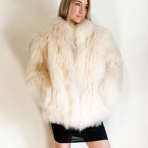 Vintage Tibetan Lamb Fur Coat