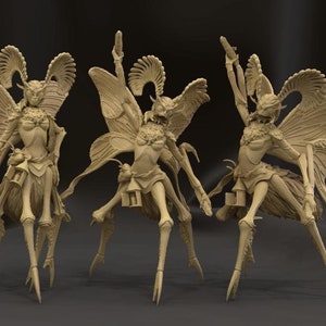 Moth Girl (Resin Printed) - MiniMonsterMayhem