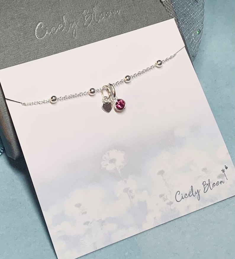 Personalised Birthday Gift for Her June Birthday Gift for Her Sterling Silver Birthstone Bracelet Gemini Gift June Bracelet Gift