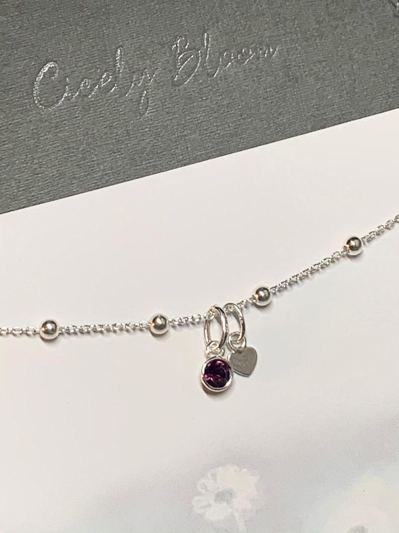 Personalised Birthday Gift for Her June Birthday Gift for Her Sterling Silver Birthstone Bracelet Gemini Gift June Bracelet Gift