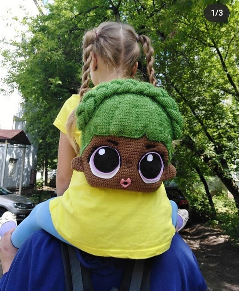 Knitted backpack the doll lol knitted backpack ручная работа | Etsy