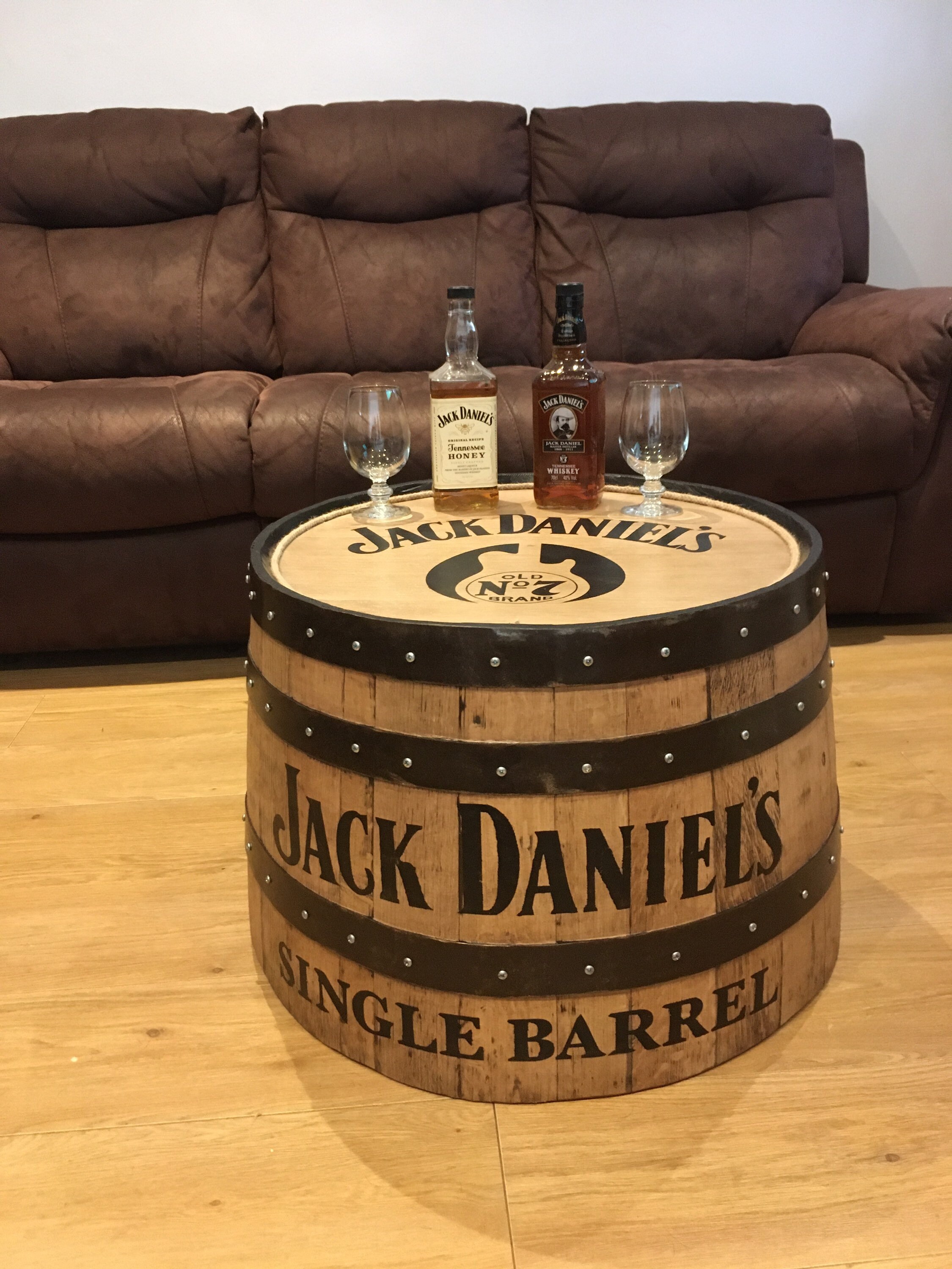 Table de baril de Jack Daniels Etsy