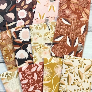 Australian native flora and birds mini notecards and envelopes, 12 pack patterned envelope gift cards, messages, lunchbox notes, shower wish