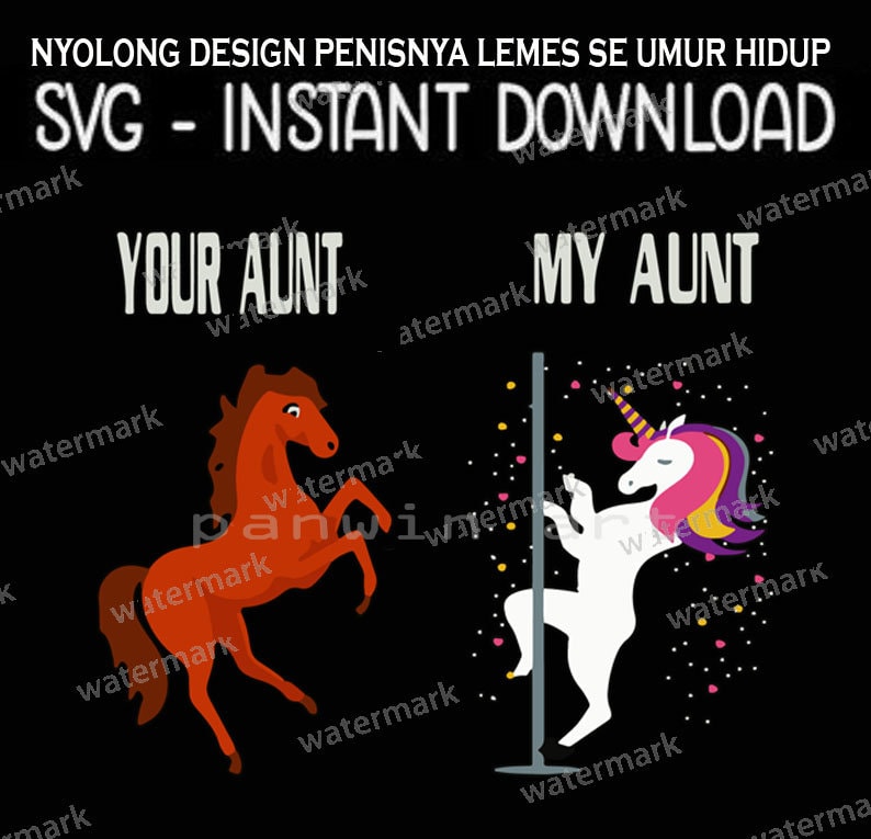 Download Your Aunt My Aunt Horse and Unicorn svg | Etsy