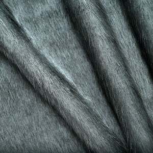 Charcoal Medium Pile Luxury Faux Fur