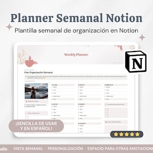 Notion Weekly Planner Template | Aesthetic & Beginner Friendly Template | Notion weekly agenda | 2025 Peach Edition