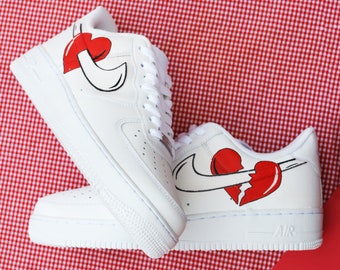 nike air force love heart