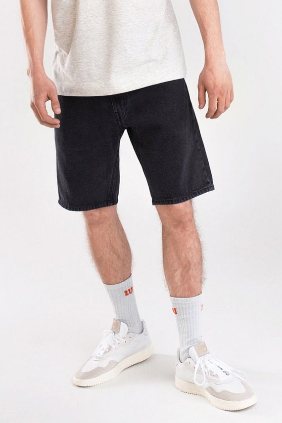 Black Men Denim Shorts Men Denim 