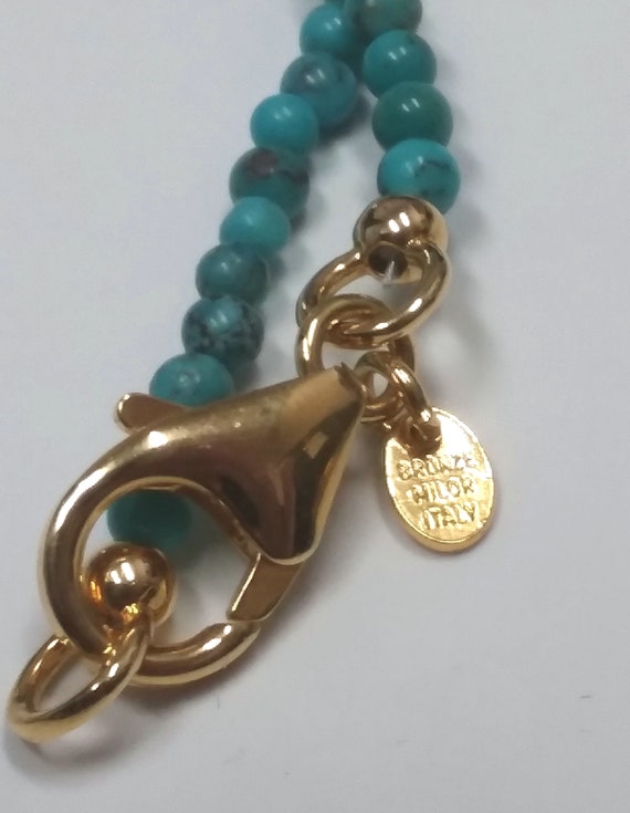 Estate, Bronze, Turquoise beaded necklace (Milor … - image 2