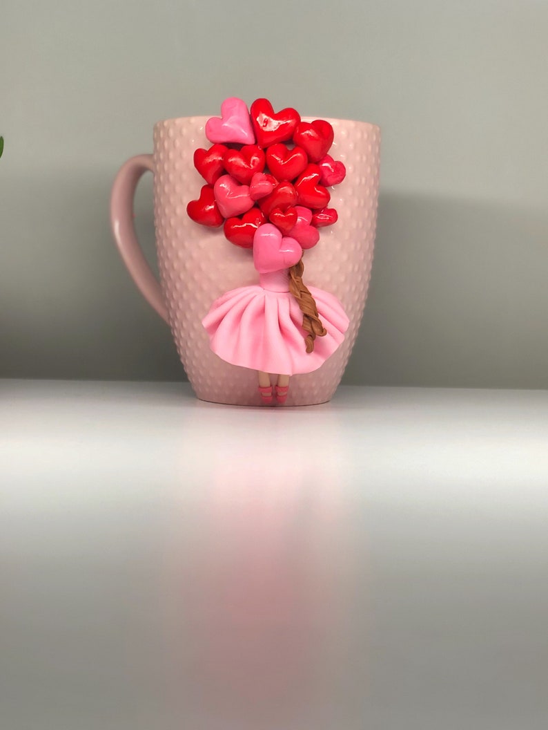 Handmade polymer clay mug Etsy