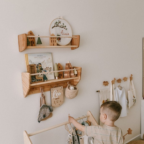 Hanging Bookshelf Etsy