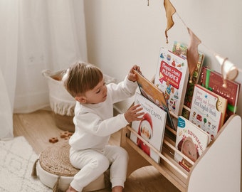 Scaffale per bambini, libreria grande per la cameretta dei bambini, supporto per libri, mobili Montessori, libreria per bambini, arredamento per la camera dei bambini, ChildUniverse