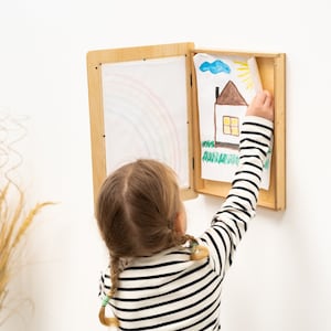 Children Art Frames, Nursery Frame, Children Drawings Frames, Picture Frames, Kids Artwork, Kids Painting Storage, Easy Change Drawings zdjęcie 2