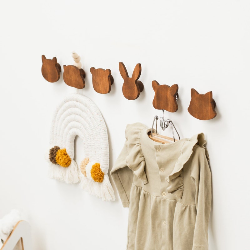 Wall Hooks for Kids - Etsy