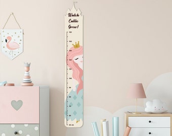 Wood Kids Height Chart, Milestones Chart, Wall Growth Chart Ruler, Nursery Wall Decor, 2nd Birthday Gift for Boy or Girl Kids Gift