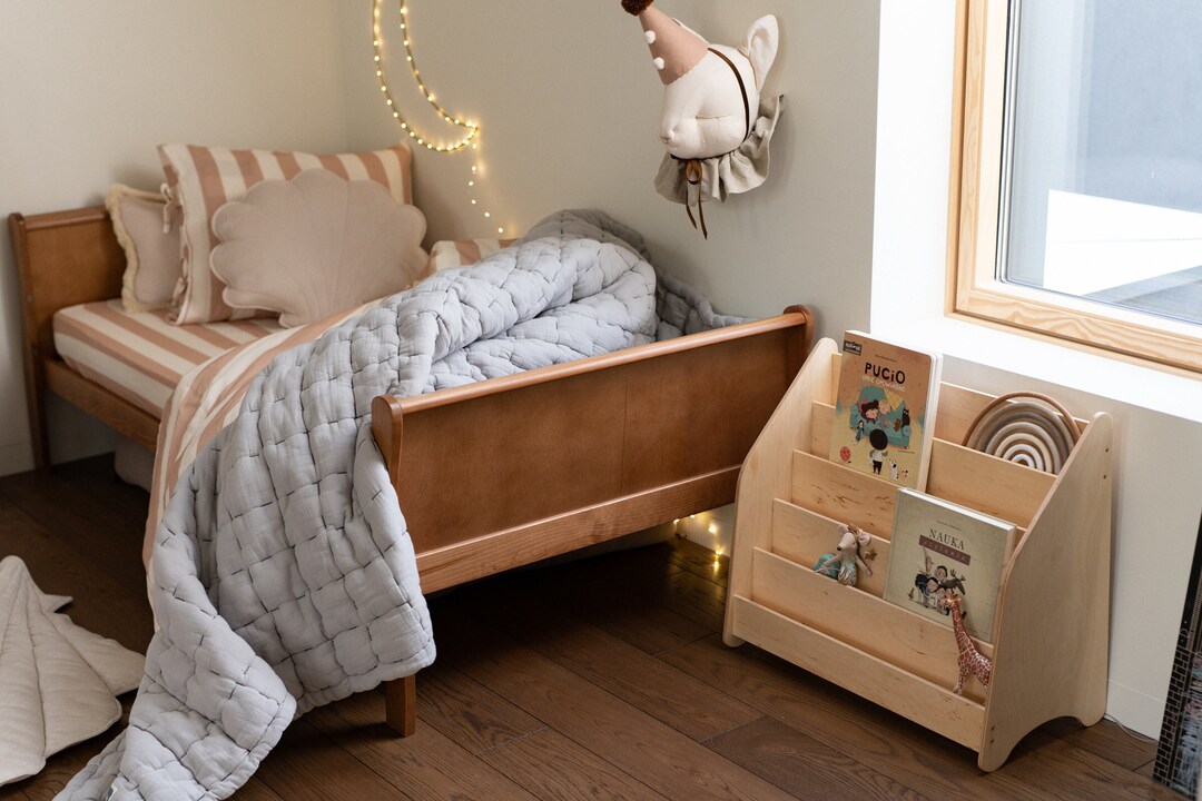 Personalized Bookshelf Floor for Nursery Montessori Bookshelf Etsy