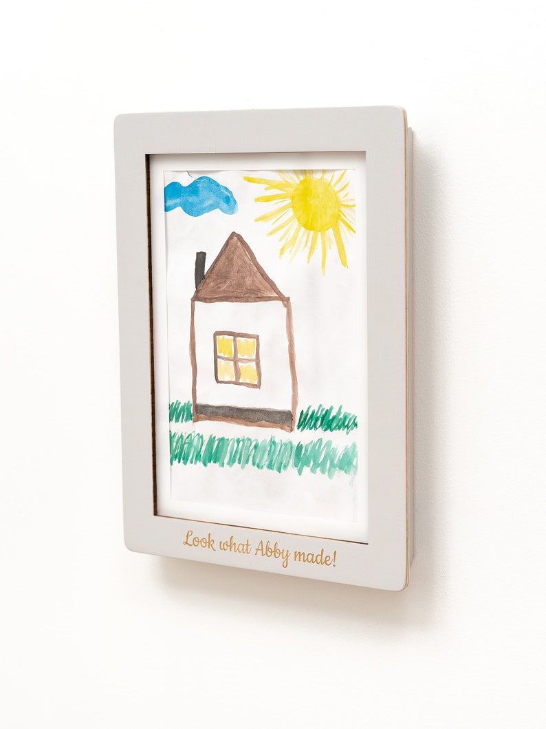 Children Art Frames, Nursery Frame, Children Drawings Frames, Picture Frames, Kids Artwork, Kids Painting Storage, Easy Change Drawings image 7