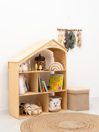 Prateleira Infantil Oscar Bee 86cm - Madeira Pinho Montessori