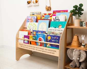 Montessori Toy Shelf, Wooden Shelf, Plywood Storage, Modern Toy Shelf, Toodler Room Decor, Nursery Arrangement, Wooden Toy Shelf