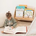 Montessori Bookshelf Wooden Kids Bookcase Birthday Girl Gift Idea Gift for Toddler Nursery Decor Shelves for Nursery Frontfacing Books Shelf